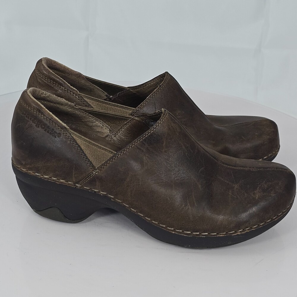 Patagonia Better Clog Women 7.5 Slip On Mule Distressed Leather Outdoor Gorpcore